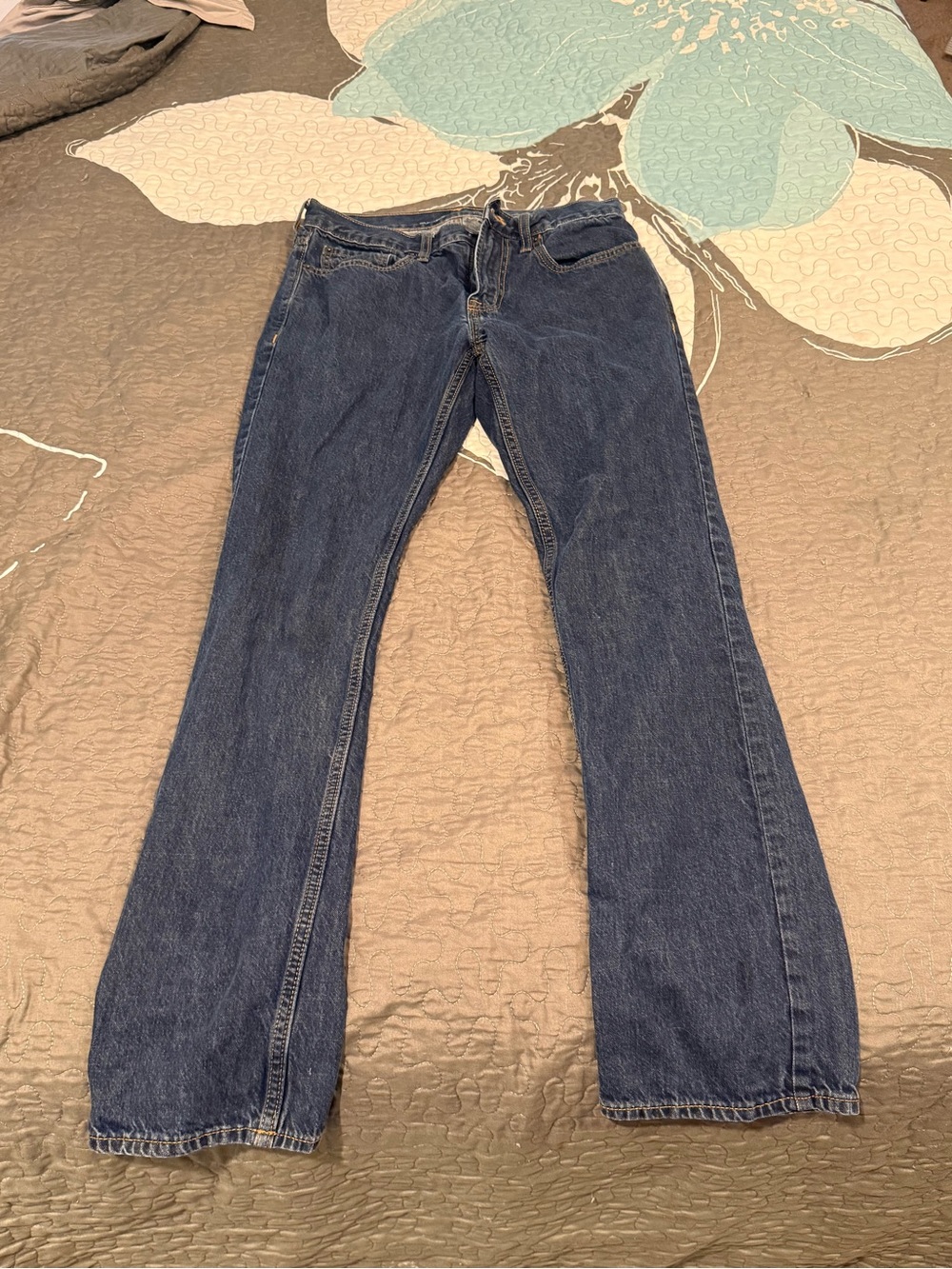 Old Navy Men's Bootcut Jeans in Dark Blue Denim